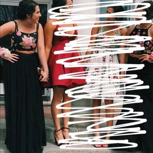 Sherri Hill Floral Two Piece Prom/Formal Dress